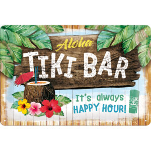 Blechschild Tiki Bar