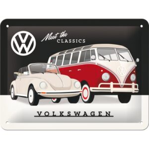 Blechschild VW Meet The Classics
