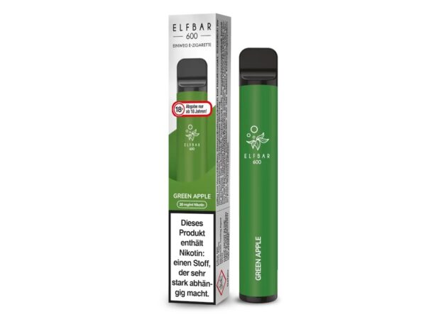 Elfbar 600 Einweg E-Zigarette Green Apple 20mg