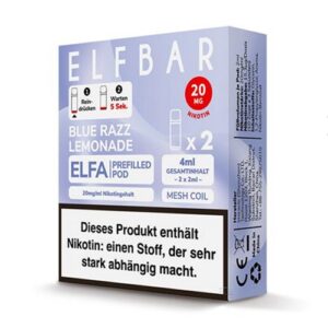 Elfbar Elfa Pod 2 Stück 20mg Blue Razz Lemonade