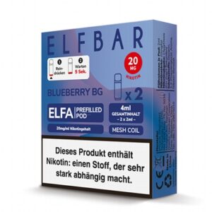 Elfbar Elfa Pod 2 Stück 20mg Blueberry Bubble Gum / BG