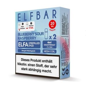 Elfbar Elfa Pod 2 Stück 20mg Blueberry Sour Raspberry