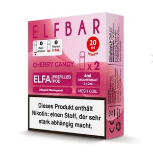 Elfbar Elfa Pod 2 Stück 20mg Cherry / Cherry Candy