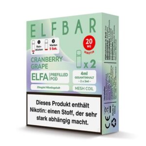 Elfbar Elfa Pod 2 Stück 20mg Cranberry Grape