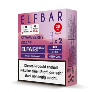 Elfbar Elfa Pod 2 Stück 20mg Strawberry Grape