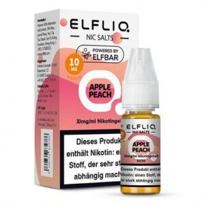 Elfbar Elfliq Nic Salt Liquid 10ml Apple Peach 10mg
