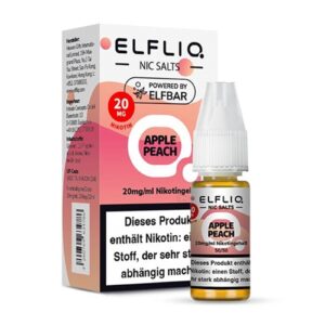 Elfbar Elfliq Nic Salt Liquid 10ml Apple Peach 20mg