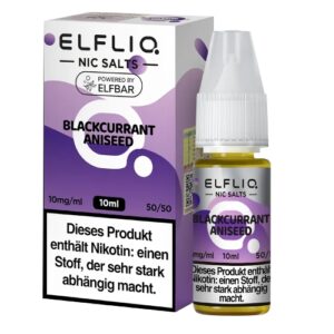 Elfbar Elfliq Nic Salt Liquid 10ml Blackcurrant Aniseed 10mg