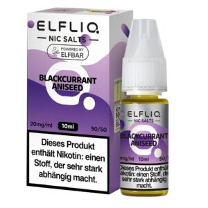 Elfbar Elfliq Nic Salt Liquid 10ml Blackcurrant Aniseed 20mg