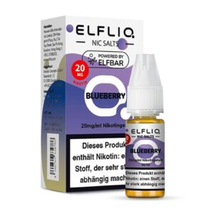 Elfbar Elfliq Nic Salt Liquid 10ml Blueberry 20mg