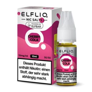 Elfbar Elfliq Nic Salt Liquid 10ml Cherry Cola 10mg