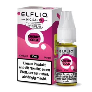 Elfbar Elfliq Nic Salt Liquid 10ml Cherry Cola 20mg