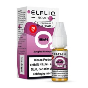Elfbar Elfliq Nic Salt Liquid 10ml Grape 20mg