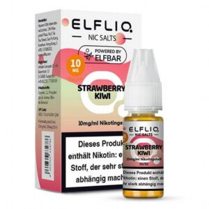 Elfbar Elfliq Nic Salt Liquid 10ml Strawberry Kiwi 10mg