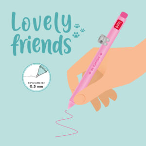 Gelstift mit Tierapplikation Kitty