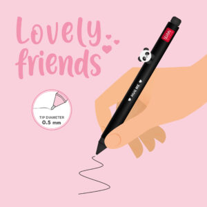 Gelstift mit Tierapplikation Panda
