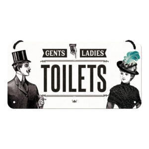 Hängeschild Ladies & Gentlemen Toilets