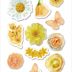 Handmade Sticker Blüten, Soft colour 9400-528