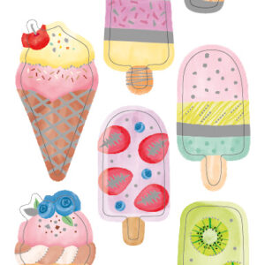 Handmade Sticker Ice Cream 9510-101