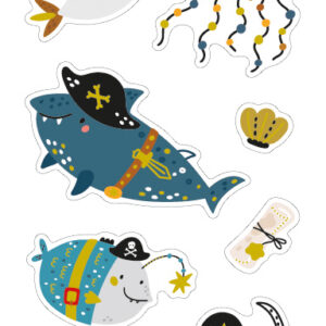Handmade Sticker Piraten 9510-103