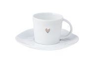 Kleine Tasse silber Wolke sieben D 6cm Höhe:5cm