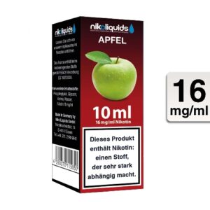 Nikoliquids E-Liquid Apfel 10ml 16mg Nikotin