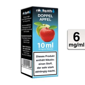 Nikoliquids E-Liquid Doppel Apfel 10ml 6mg Nikotin