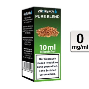 Nikoliquids E-Liquid Pure Blend 10ml 0mg Nikotin nikotinfrei