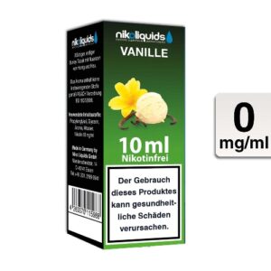 Nikoliquids E-Liquid Vanille 10ml 0mg Nikotin nikotinfrei