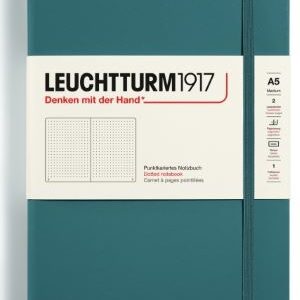 Notizbuch Medium (A5) Hardcover 251 nummerierte Seiten,Stone Blue,Dotted