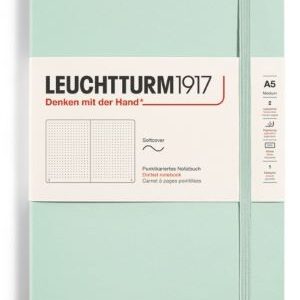 Notizbuch Medium (A5) Softcover 123 nummerierte Seiten,Mint Green,Dotted