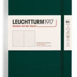 Notizbuch Paperbach (B6+) Hardcover 219 nummerierte Seiten, Forest Green,
