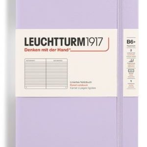 Notizbuch Paperback (B6+) Hardcover 219 nummerierte Seiten, Lilac, Liniert