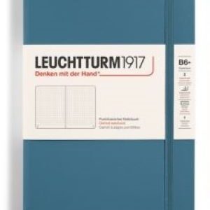 Notizbuch Paperback (B6+) Hardcover 219 nummerierte Seiten,Stone Blue,Dotted