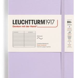 Notizbuch Paperback (B6+) Softcover 123 nummerierte Seiten, Lilac, Liniert
