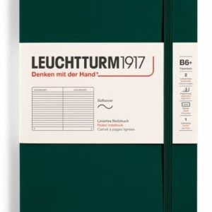 Notizbuch Paperback (B6+) Softcover 123 nummerierte Seiten,Forest Green,
