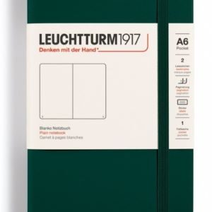 Notizbuch Pocket (A6) Hardcover 187 nummerierte Seiten, Forest Green,