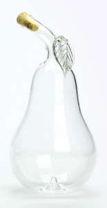 Obstflasche Birne Füllmenge 0,2L Glas mundgeblasen