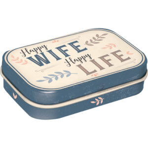 Pillendose Happy Wife Happy Life
