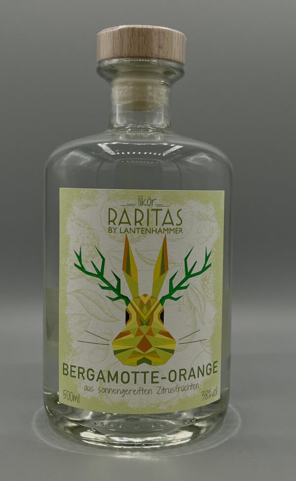 RARITAS Bergamotte-Orangenlikör 38%Vol 0,5l