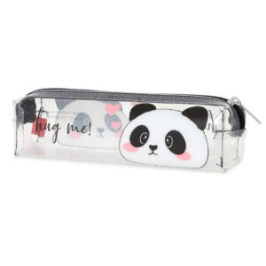 Schlampermäppchen Panda transparent