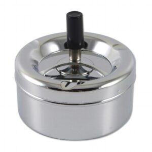 Schleuderascher Metall chrom/chrom 11cm