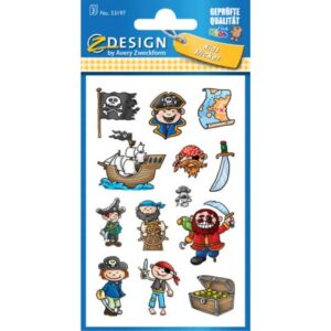Schmucketikett Piraten ZWECKFORM 53197 Kidssticker