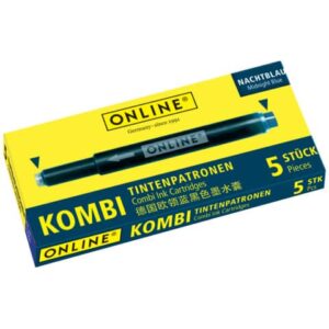 Tintenpatrone 5ST nachtblau ONLINE 17056/12 Kombi