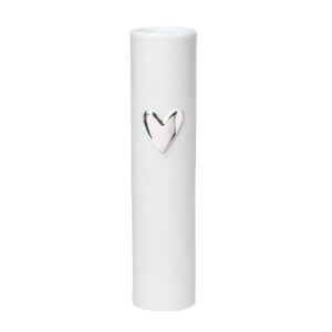 Vase Herz silber LIVING D 5,5cm H 17cm