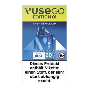 Vuse Go Box 800 Einweg E-Zigarette Blue Raspberry 20mg