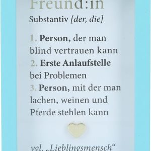 Bilderrahmen mit Spruch 1,5x5,8x8,4cm Bedeutung Freundin