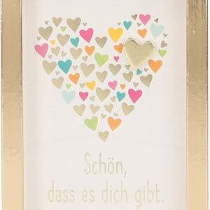 Bilderrahmen mit Spruch 1,5x5,8x8,4cm Schön, dass es dich gibt