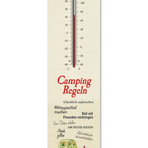 Thermometer Camping Regeln + Schlüsselhalter