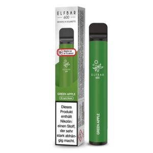 Elfbar 600 Einweg E-Zigarette Green Apple 20mg